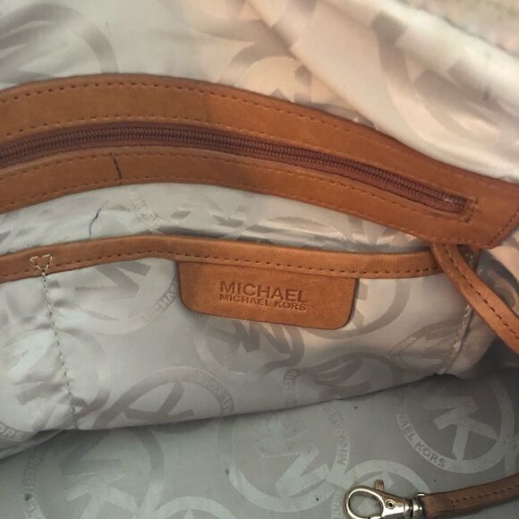 ** Michael Kors ** brown leather shoulder bag - Picture 7 of 8
